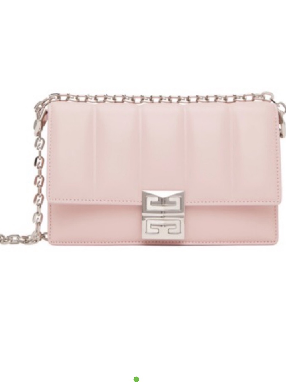 Givenchy Pale Pink Quilted Leather Chain Crossbody Bag